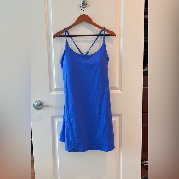 NWT Halara Cloudful Air Backless Cool Touch Activity Euphoria Air Dress Blue - Picture 3 of 16
